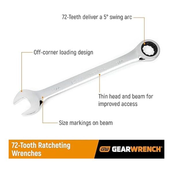 GearWrench 85034 SAEMM Juego de llaves de carraca 34_2