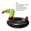 Geefuun Anillo inflable de tucán tropical flotador para_4