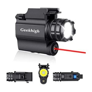 Geekhigh Lámpara de arma 600 lúmenes luz roja y LED_1