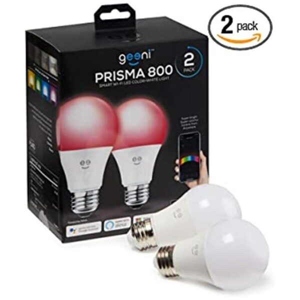 Geeni Prisma 800 2700 K regulable A19 bombilla LED_1
