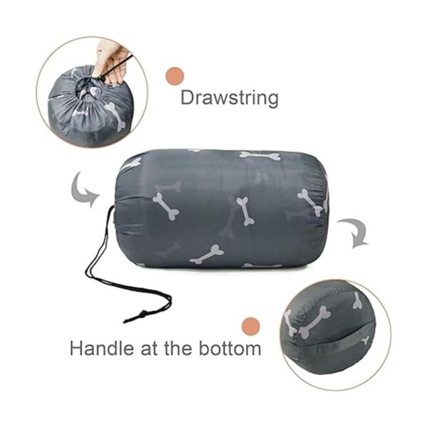 GeerDuo Dog Sleeping Bag Waterproof Warm Packable Dog Bed_6