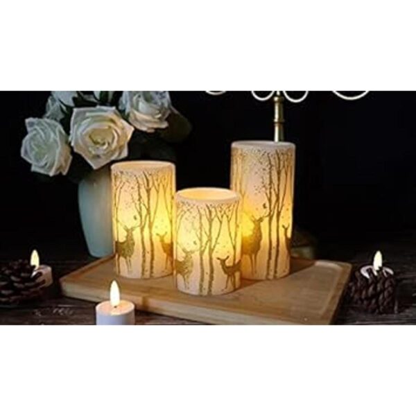 GenSwin Velas parpadeantes sin llama que funcionan con_2