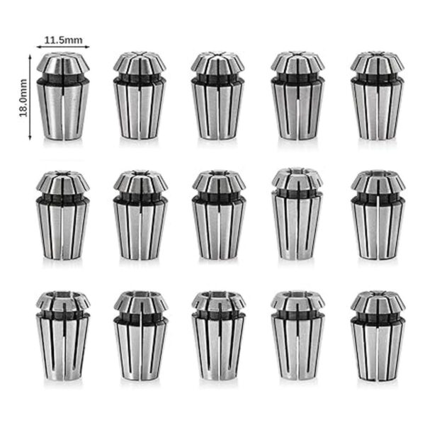 Genmitsu 15PCS ER11 Precision Spring Collet Set for CNC