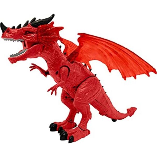 GeoDragon Red Firestorm Juguete de dragón de pie que_1