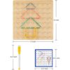 Geoboard de madera material de manipulación matemática_5