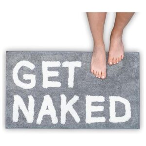 Get Naked Alfombra de baño gris Get Naked Juego de_1