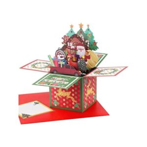 Giiffu Tarjetas de Navidad emergentes en 3D notas de_1