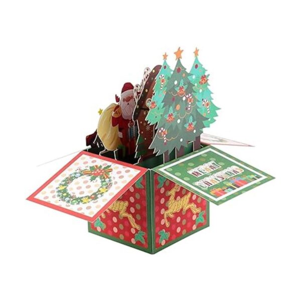 Giiffu Tarjetas de Navidad emergentes en 3D notas de_4
