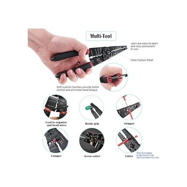 Glarks 8.0 in 1022 AWG Multifunción de pelacables
