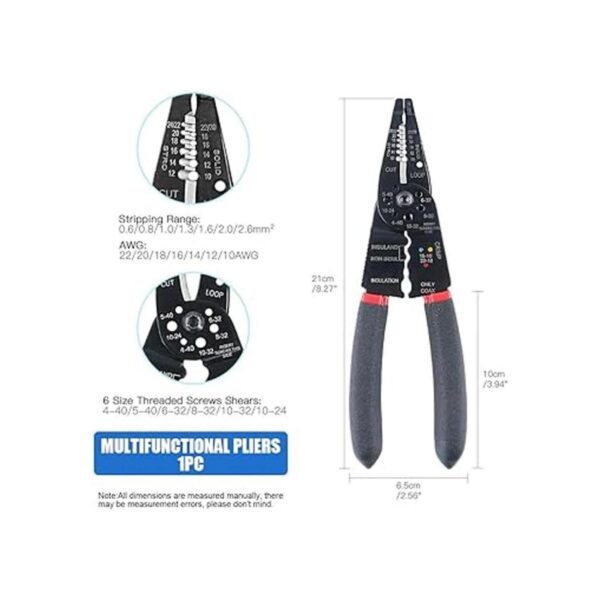 Glarks 8.0 in 1022 AWG Multifunción de pelacables