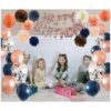 Globos de confeti azul marino y oro rosa 20 unidades para_6