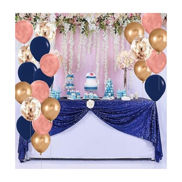 Globos de confeti azul marino y oro rosa 20 unidades para_2