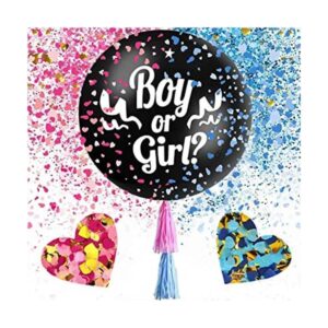 Globo de revelación de género con suministros de confeti_1