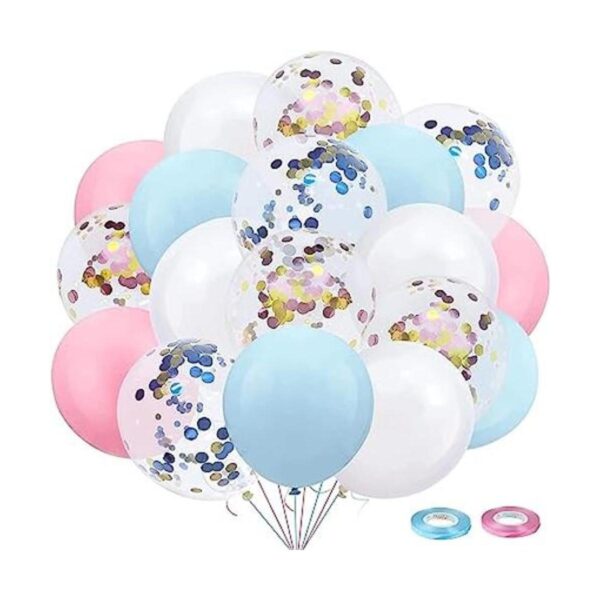 Globos de color rosa y azul para revelación de género_1