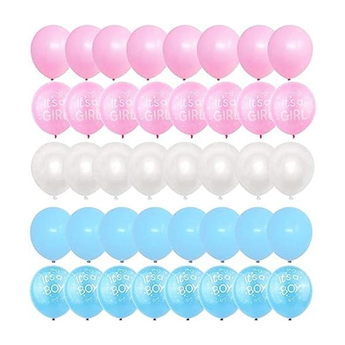 Globos reveladores de género 50 globos de látex rosa azul