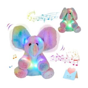 Glow Guards Light up PeekABoo Elefante de peluche musical_1