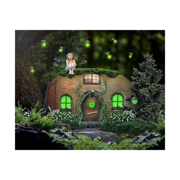 Gnomo de hadas en miniatura para el hogar y puerta de_5