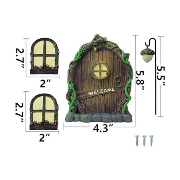 Gnomo de hadas en miniatura para el hogar y puerta de_3