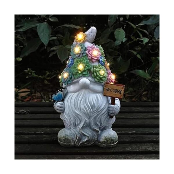 Gnomo Estatuas de jardín para decoración al aire libre_4