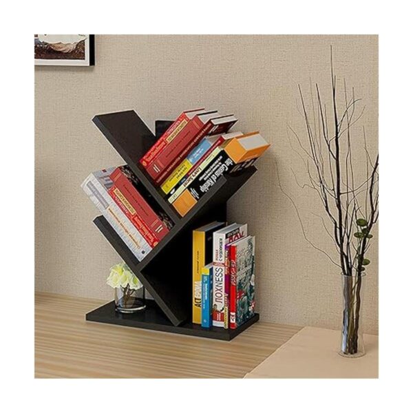 Godferyxin Estantería para árbol organizador de libros de_1