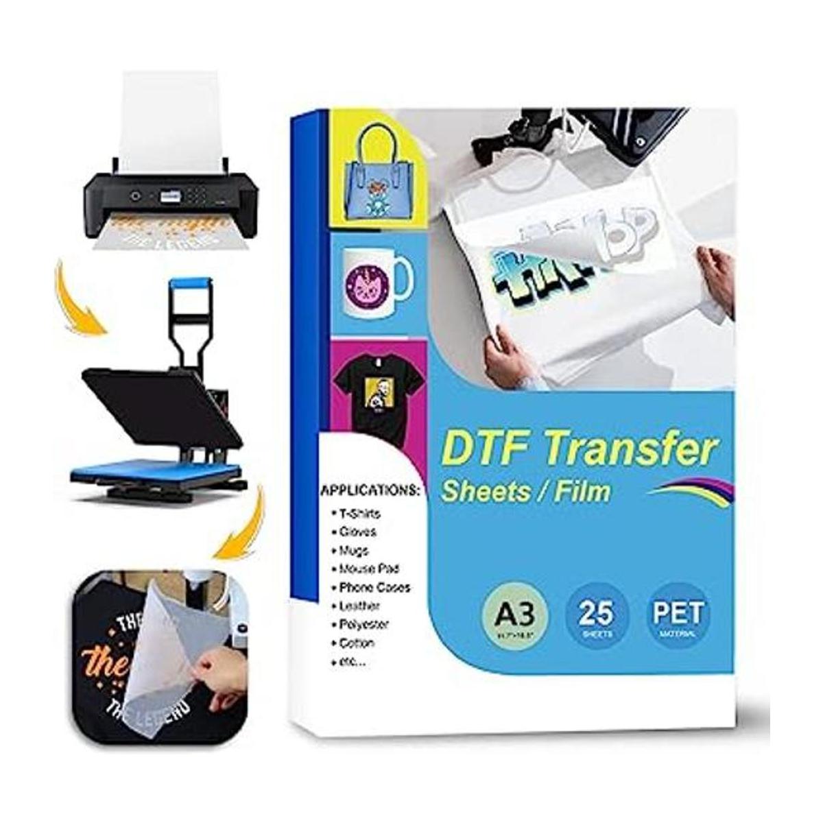 Godora 25 hojas de película de transferencia A3 DTF 11.7