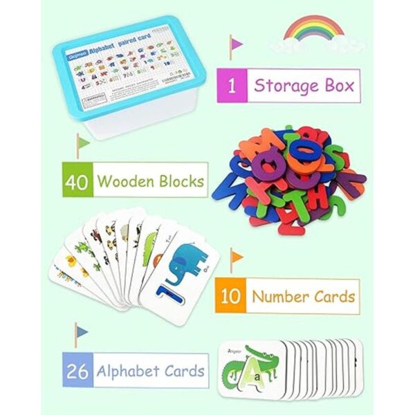 Gojmzo Tarjetas flash de números y alfabeto para niños_3