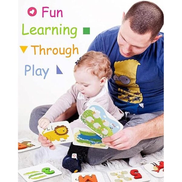 Gojmzo Tarjetas flash de números y alfabeto para niños_2