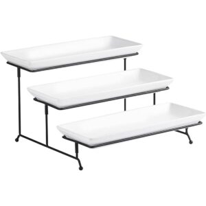 Gomakren Soporte para servir de 3 niveles platos de