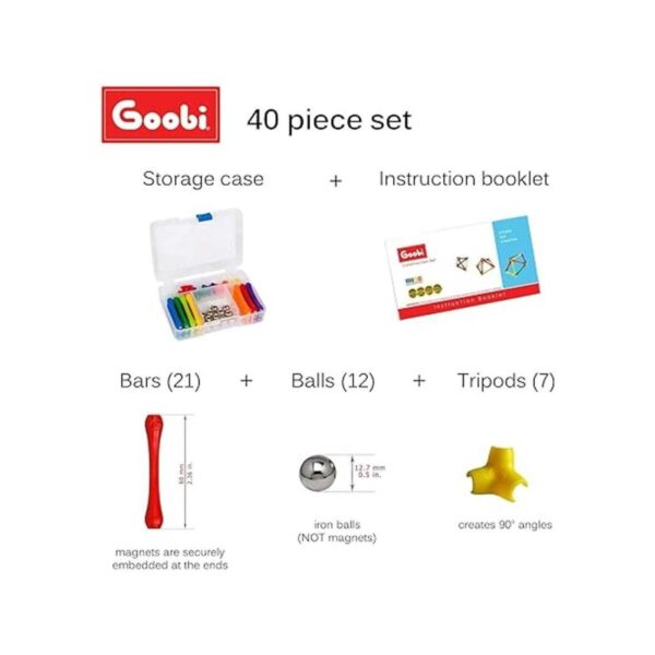 Goobi Juego de construcción de 40 piezas de juguete de_5