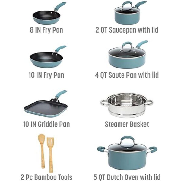 Goodful Juego de utensilios de cocina con revestimiento