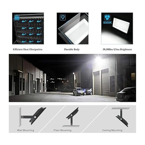 Gopretty Juego de 2 luces de inundación LED de 300 W 39_3