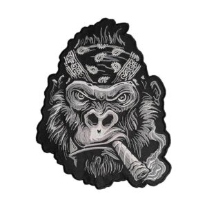 Gorilla Smoking Cigar con bandana para la cabeza 10.0 x_1