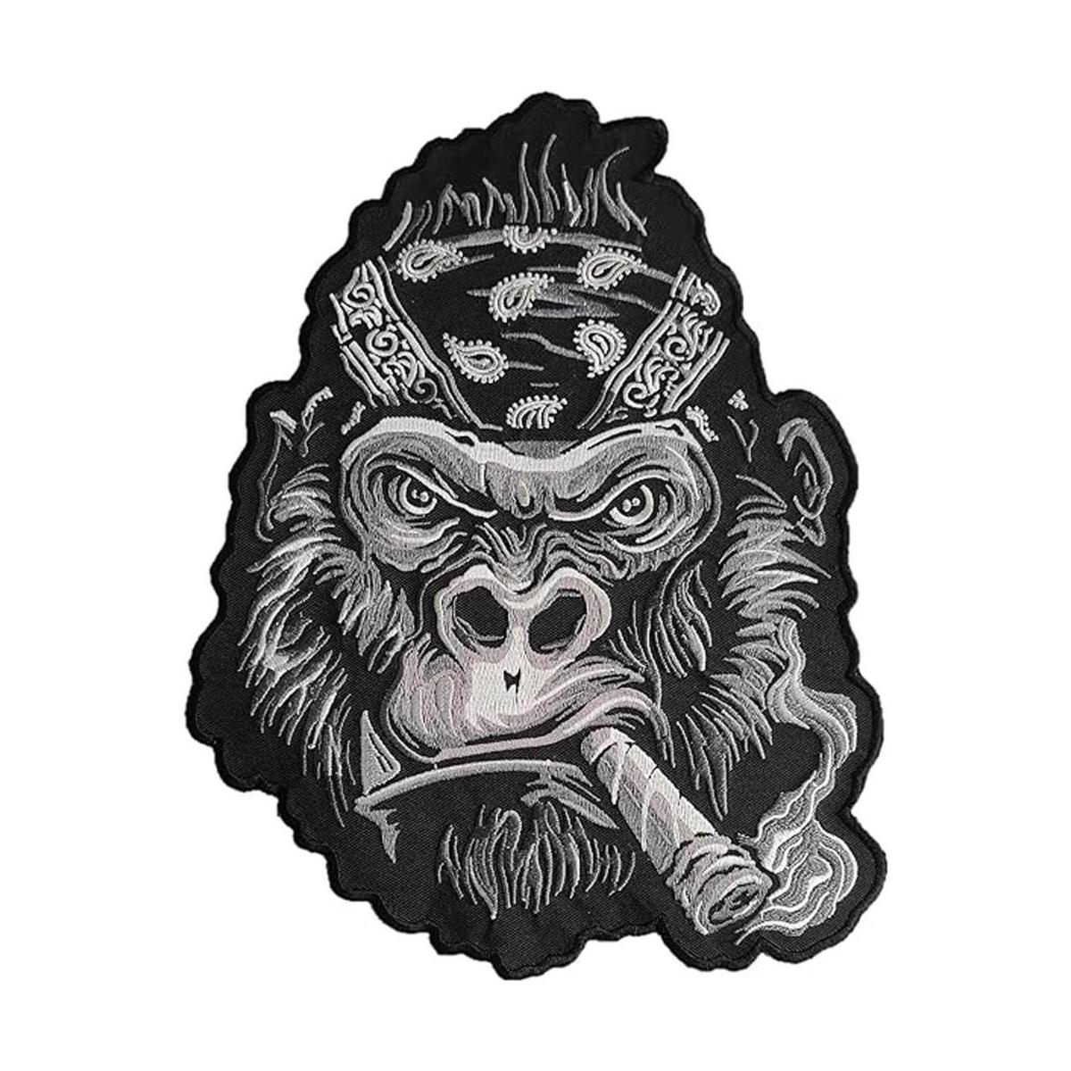 Gorilla Smoking Cigar con bandana para la cabeza 10.0 x
