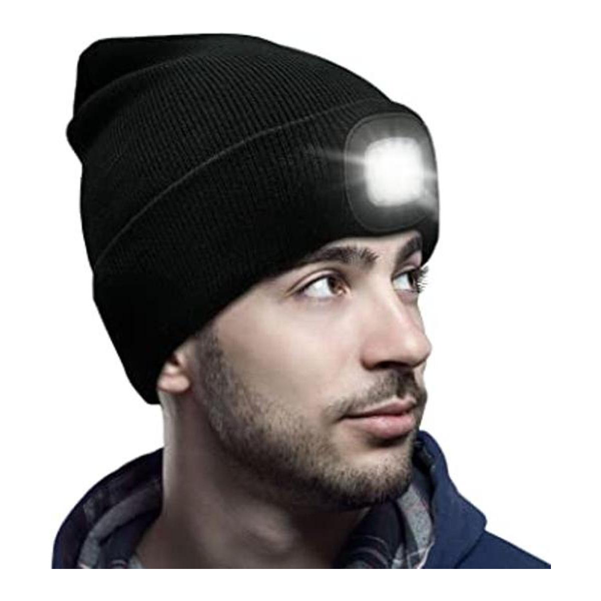 Gorro unisex con luz recargable por USB gorro LED para