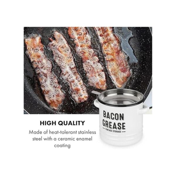 Granrosi Contenedor de grasa de tocino con colador