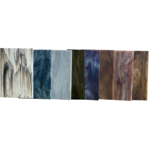 HAOSUM Paquete de 8 hojas de vitrales 4 x 6 pulgadas_2