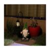 HDNICEZM Estatua de gnomo de jardín flocado gnomo grande_2