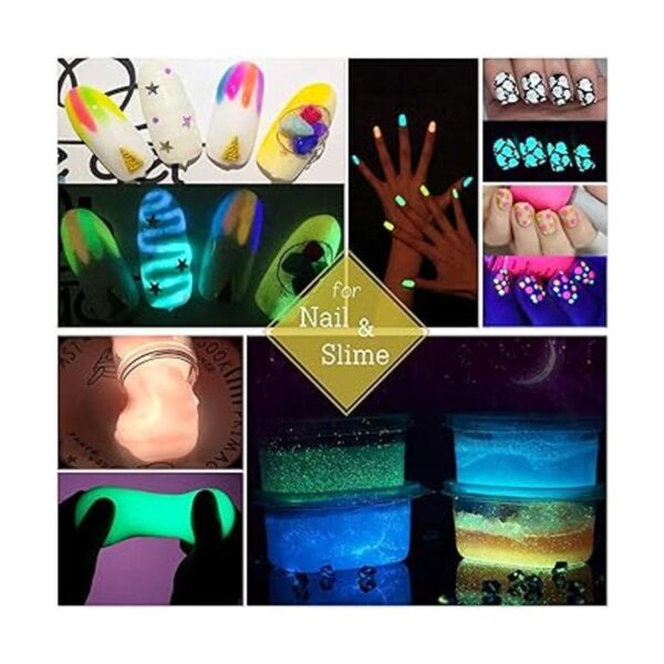 HEMOER 12 colores brillan en la oscuridad pigmento en