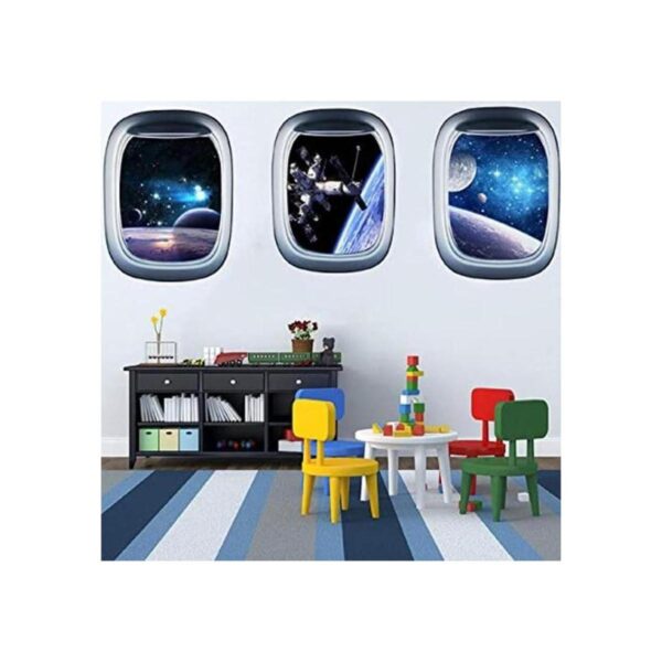 HERRA Adhesivo de pared 3D Planeta Universo Galaxia