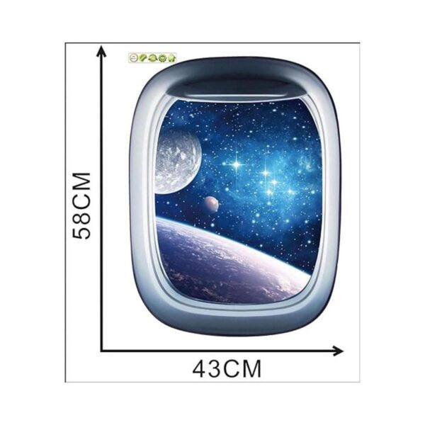 HERRA Adhesivo de pared 3D Planeta Universo Galaxia