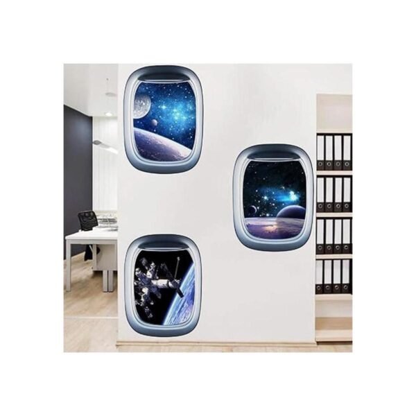 HERRA Adhesivo de pared 3D Planeta Universo Galaxia