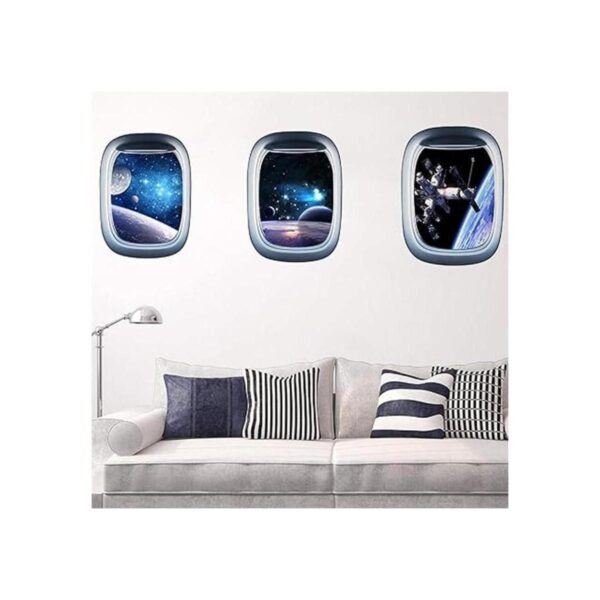 HERRA Adhesivo de pared 3D Planeta Universo Galaxia