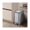 HILFA Cubo de basura rectangular compacto de acero