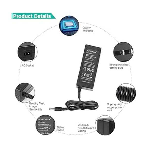 HKY Cargador adaptador de corriente CA de 24 V Logitech_5