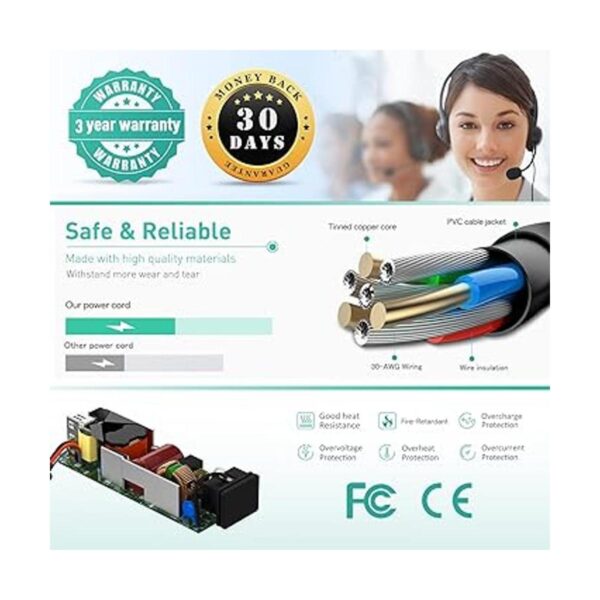 HKY Cargador adaptador de corriente CA de 24 V Logitech_3