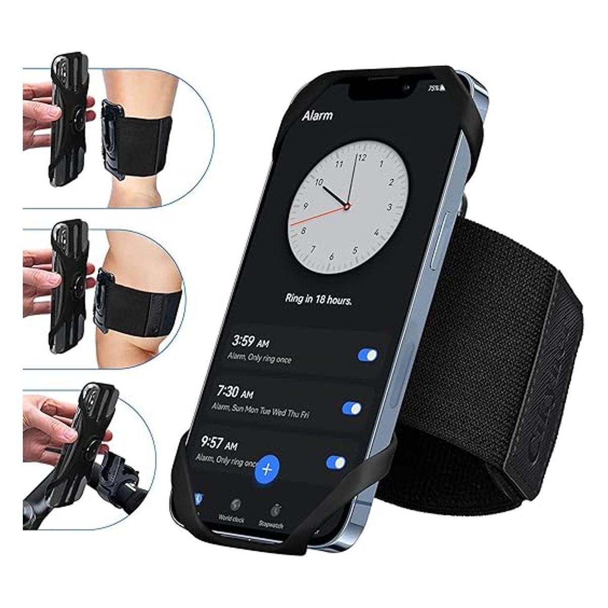 HLOMOM Brazalete para correr 3 en 1 soporte para