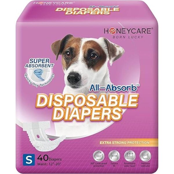HONEY CARE Pañales desechables para perros de tamaño_1