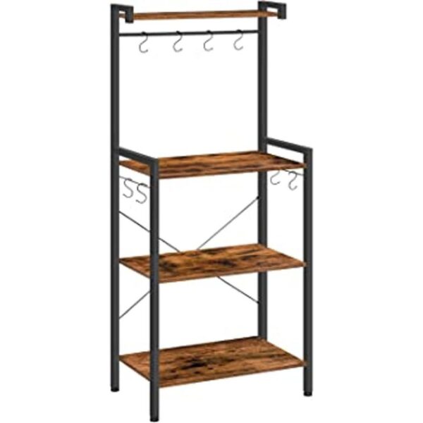 HOOBRO Bakers Rack para cocina soporte de microondas de 4
