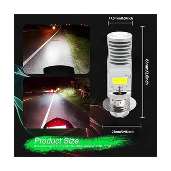 HONLEEX 2 bombillas LED AC948V P15D H6M para faros_2