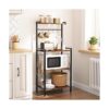 HOOBRO Bakers Rack para cocina soporte de microondas de 4